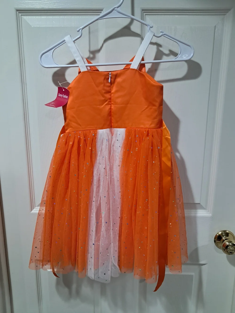 Girls Orange Fox Tulle Costume Dress
